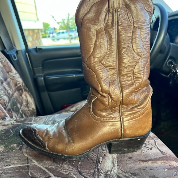 Vintage Tony Lama Black Label pre 1970 Boots Womens Size 7A - Picture 14 of 16